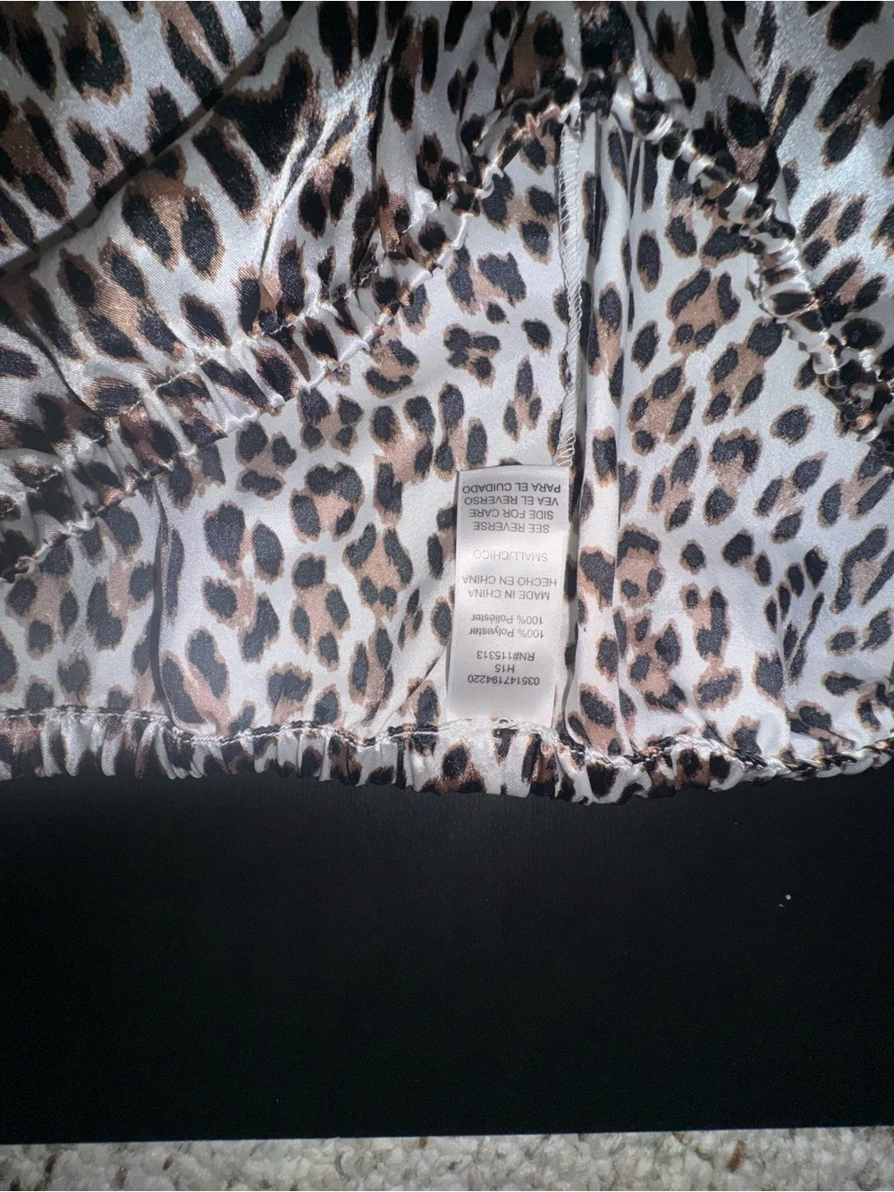 Leopard Print Satin long sleeve pajama set
